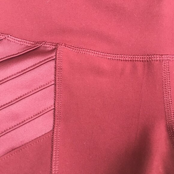 NWT OLD NAVY Bordeaux Go Dry Compression Breathable Street 4way Stretch Leggings - Picture 8 of 12